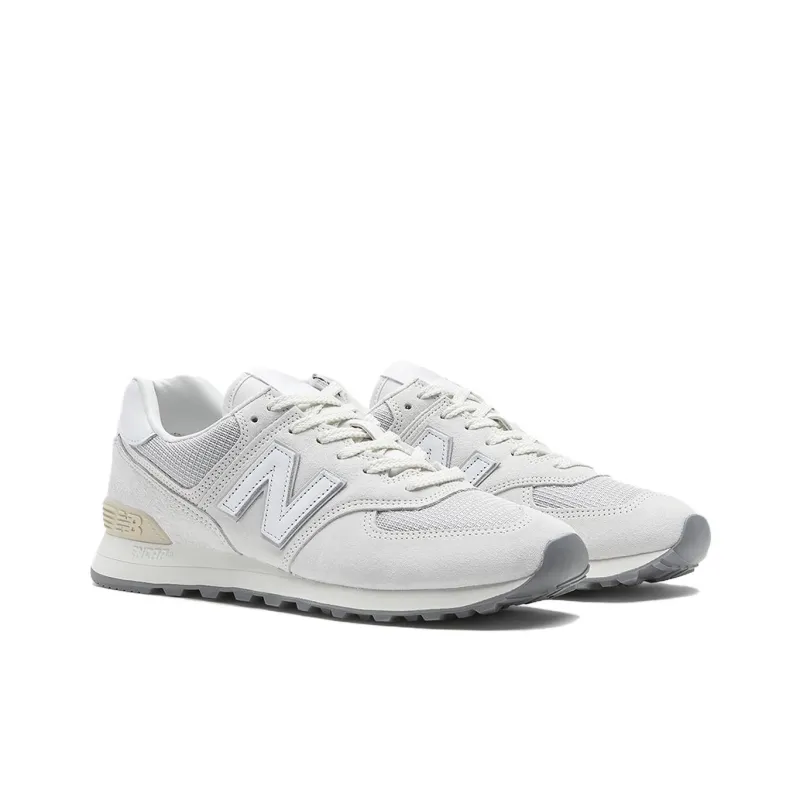 New Balance NB U574 Anti Slip Wear Resistant Low Top Casual Running Shoes Unisex Light Gray-1