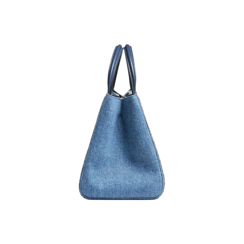 Valentino GARAVANI Denim One Shoulder Handbags Medium Size Women's Blue-2