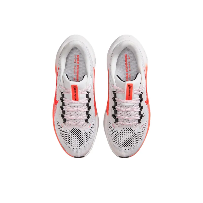 Nike Pegasus 41 Anti Slip Wear Resistant Low Top Kids' Running Shoes White Gray Orange Unisex-3