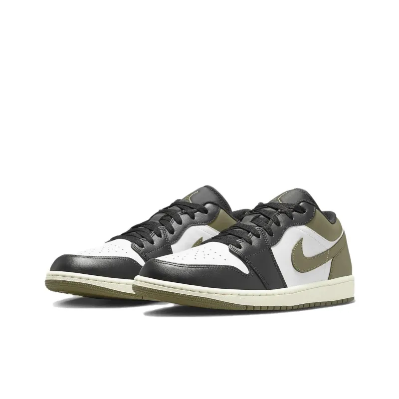 Jordan 1 Low Black Toe Medium Olive-2
