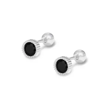 ETAHLOVE Sterling Silver Stud Earrings Unisex Boyfriend And Girlfriend Birthday Surprise