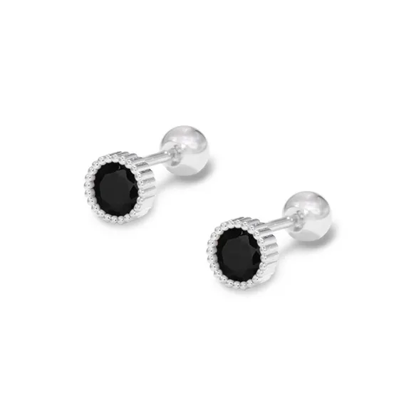ETAHLOVE Sterling Silver Stud Earrings Unisex Boyfriend And Girlfriend Birthday Surprise-0
