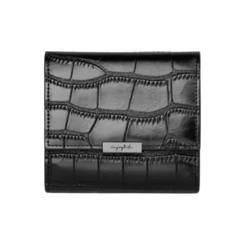 INJOYLIFE Cow Leather Wallet Women's Black