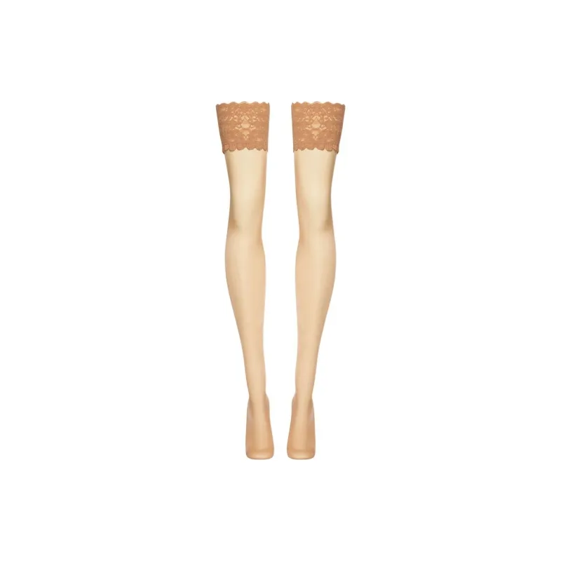 Wolford Thigh-high Socks Women's 1 Pack Sand Yellow-0