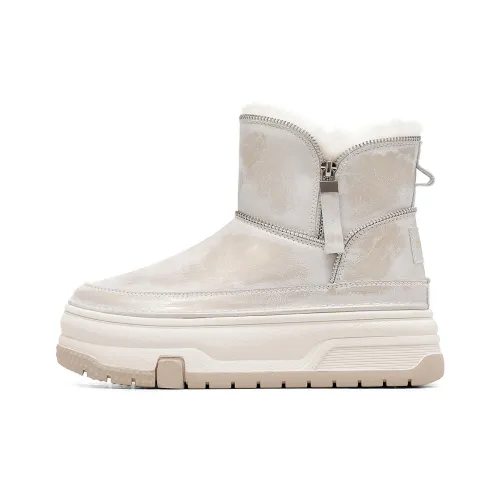 C°BANNER Slip Resistant Short Snow Boots Women's Gold