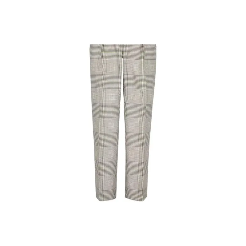 FENDI By Marc Jacobs Prince Of Whales Check Trousers-4