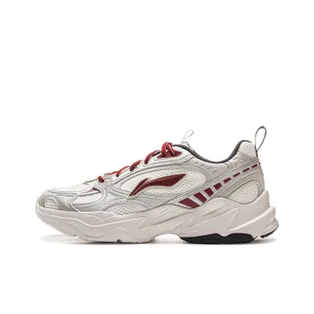 LiNing Meteor 2K Cushioning, Slip Resistant, And Abrasion Resistant Low Top Casual Shoes Men's White Gray