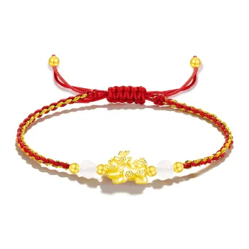 GUDS GAVE S999 Fine Silver Woven Rope Bracelets Women's