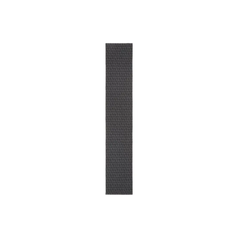 Valentino Virgin Wool Cashmere Knit Scarves Women's Gray-0