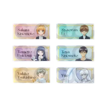 GuGuGuGu Cardcaptor Sakura Characters Acrylic Nameplates Badges
