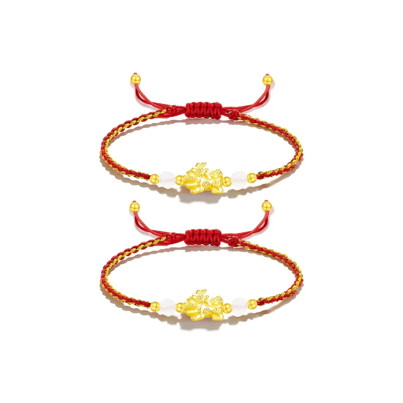 GUDS GAVE S999 Fine Silver Woven Rope Bracelets Women's-5