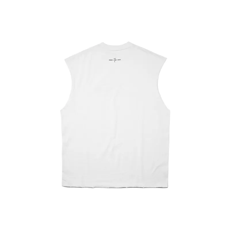 P.M.W Tank Tops Men White-5