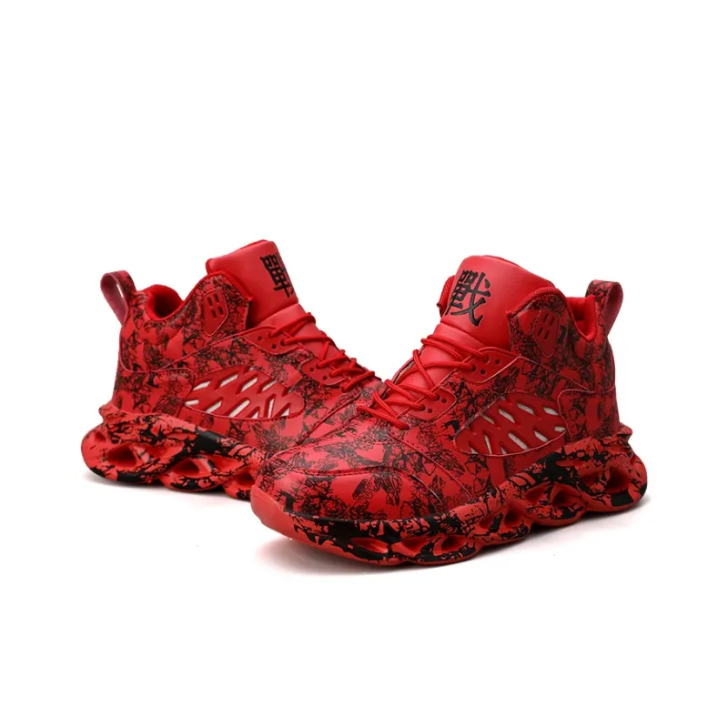 PNKE Anti-Slip And Wear-Resistant Lightweight Height Increasing Mid-Top Chunky Sneakers Men's-11