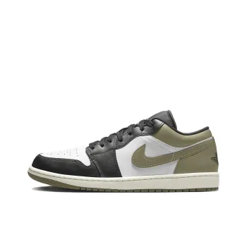 JORDAN 1 Low Black Toe Medium Olive