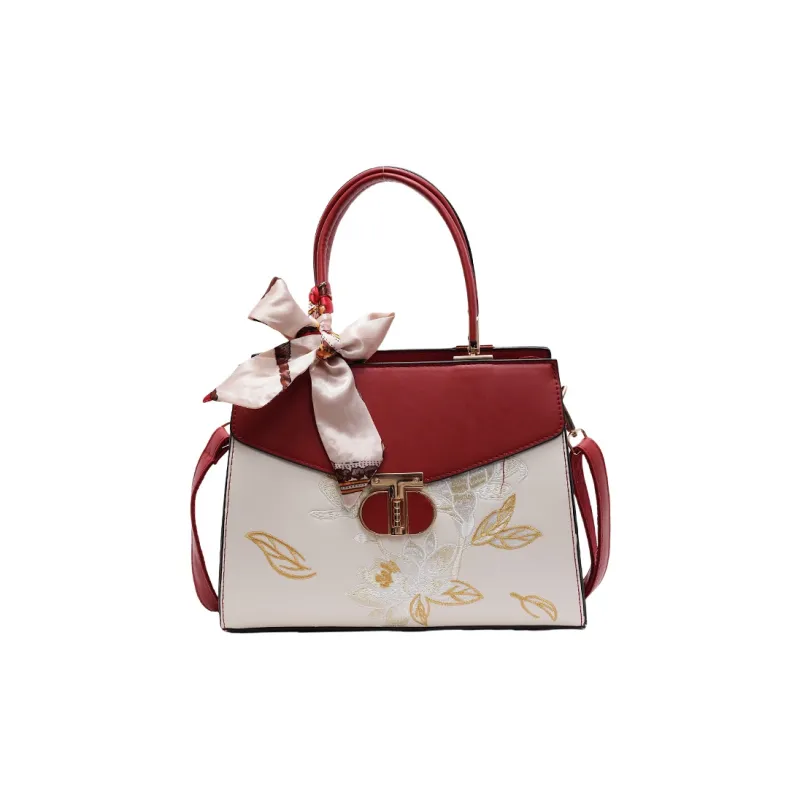 Yalu PU Shoulder Bag Crossbody Bag Handbag Women's Burgundy-1