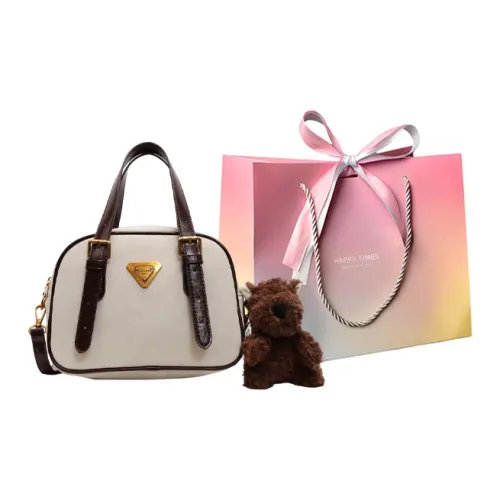 Yalu PU Shoulder Bags Handbags Women's Ecru/Black/Coffee/Pink