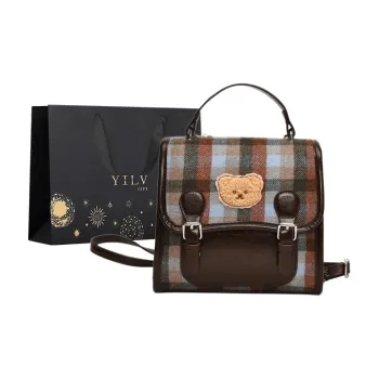 Yi Brigade PU Backpack Women's Coffee/Brown