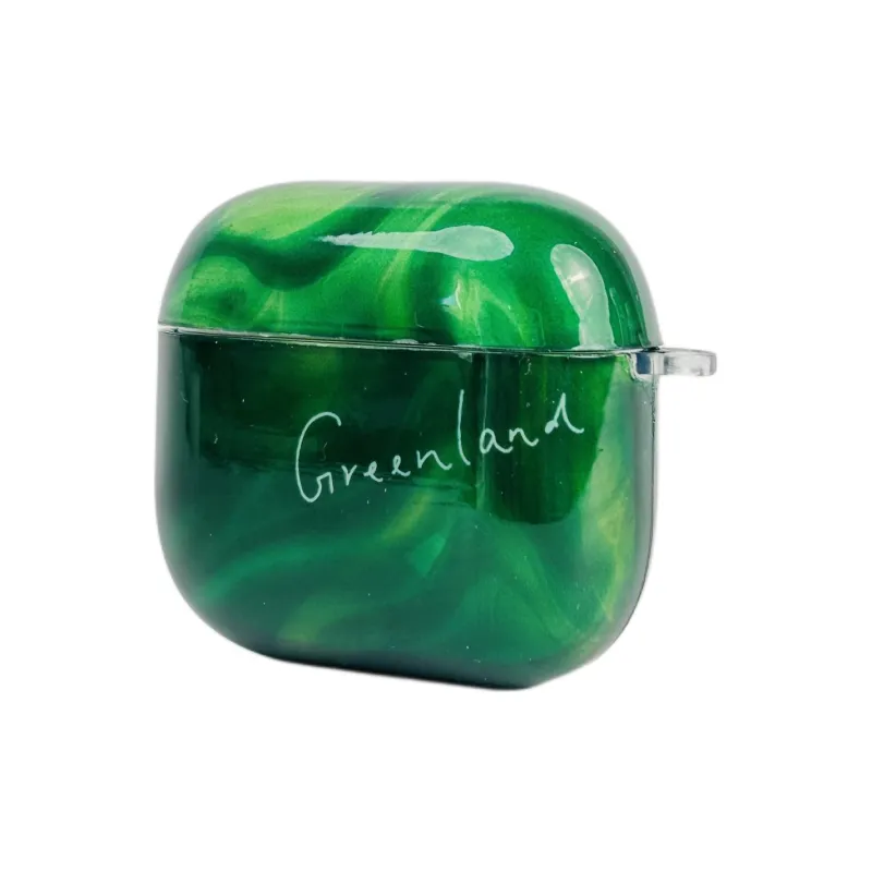 Sopi Compatibility With Apple AirPods 4/2/3/4th Generation/AirPods Pro/Pro 2 TPU Green Gradient Headphone Cases-4