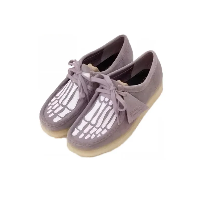 Vandy The Pink x Clarks Originals WALLABEE Ankle Boots Women's Purple-2