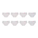 8-Pack-White Base with Pink Waistband (3)+White Base with Blue Waistband (3)+Blue (2)