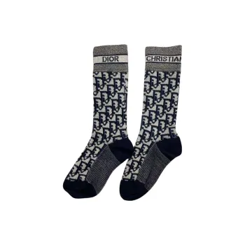 DIOR Mid Calf Socks Men's 1 Pack Blue