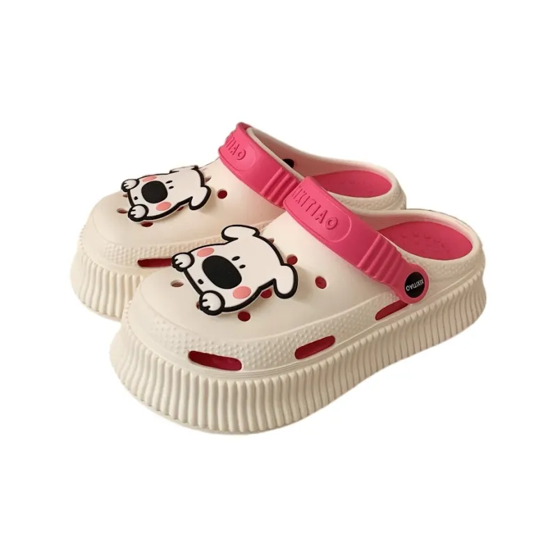Thin Strips Sandal Slippers Women's, White-10