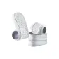White Gray[3 Pack]Mugwort Odor-Resistant | Sports Shock Absorbers