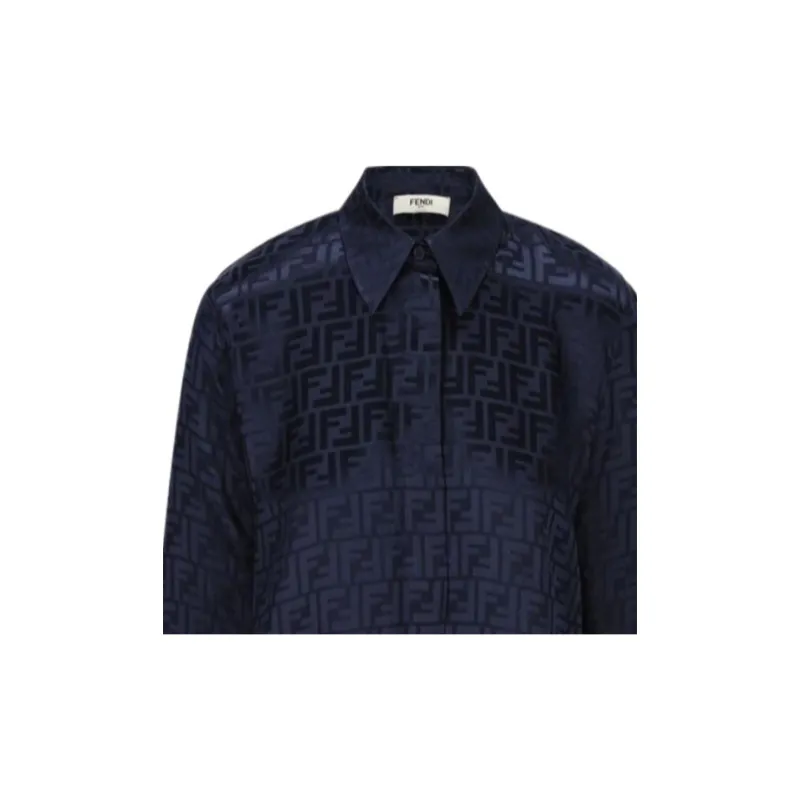 FENDI Shirts Women's Dark Blue-3
