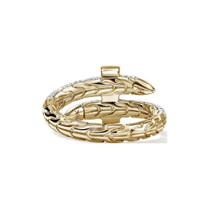 John Hardy 18kt Yellow Gold Spear Diamond Ring-1