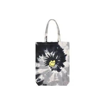 Vision Street Wear Canvas Canvas Bag Shoulder Bags Regular Unisex Black Tie Dye
