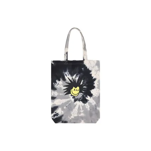 Vision Street Wear Canvas Canvas Bag Shoulder Bags Regular Unisex Black Tie Dye