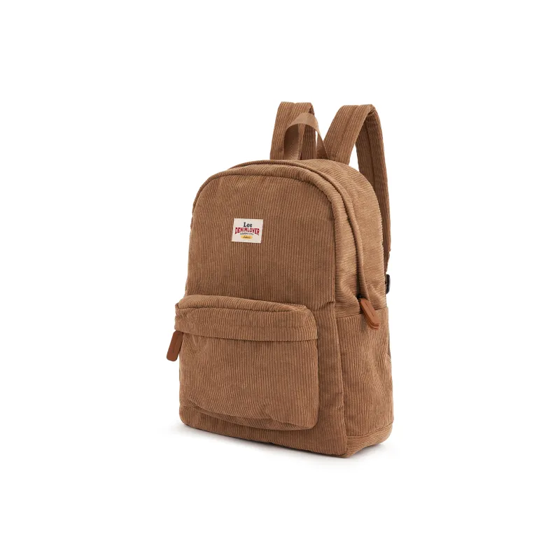 Lee Fabric Backpack Unisex Brown-1