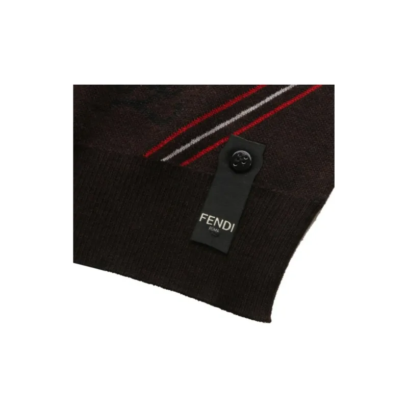 FENDI Sweaters Men Dark Brown-6