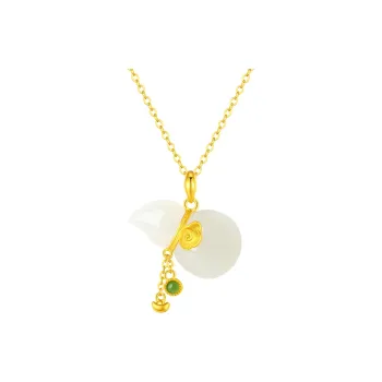 CHINA GOLD Hetian Jade Necklaces White Jade/Pale Greenish White Jade Women's