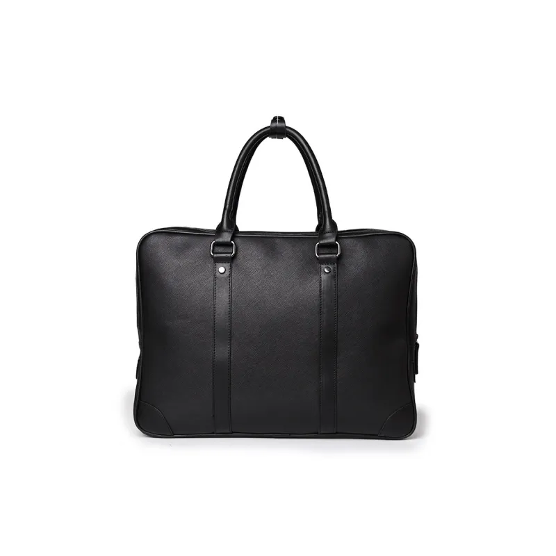 DOSRFINI PU Handbag Men's Black-3