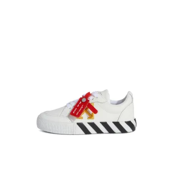 OFF WHITE Zip Tie Low Top Kids' Skateboarding Shoes White Kids'