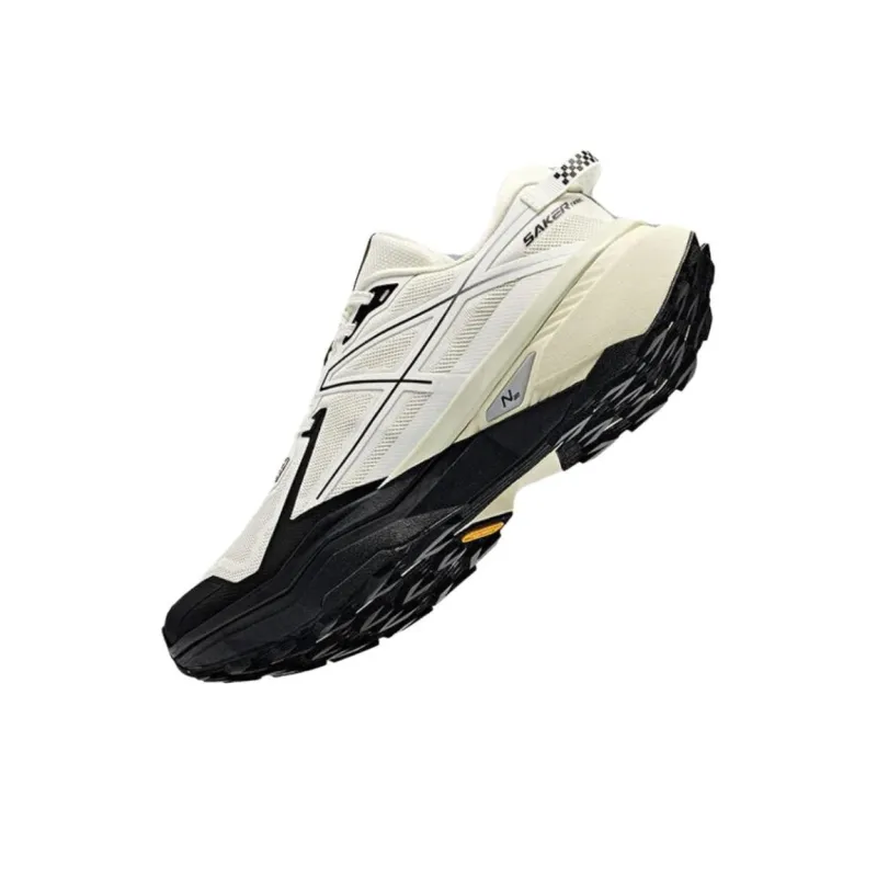 Anta Hunter Fury 2 Slip Resistant Cushioning Wear Resistant Low Top Trail Running Running Shoes Men's White Gray Black-2