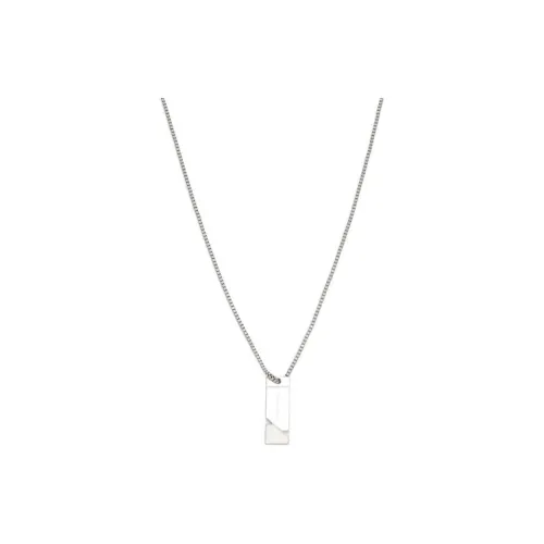 CALVIN KLEIN Stainless Steel Necklaces Unisex Silver