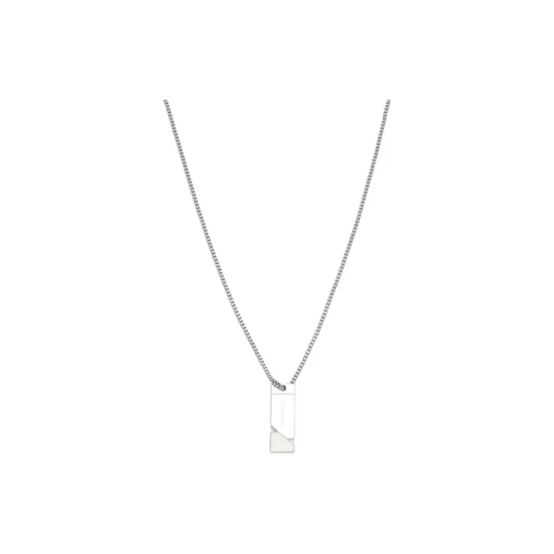 CALVIN KLEIN Stainless Steel Necklaces Unisex Silver-0