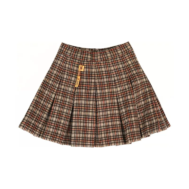 LALABOBO Casual Short Skirts Women's Coffee-1