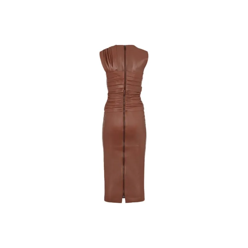 FENDI X Skims Leather Dress Jasper-1
