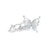 Ice Blue Butterfly Hair Clip