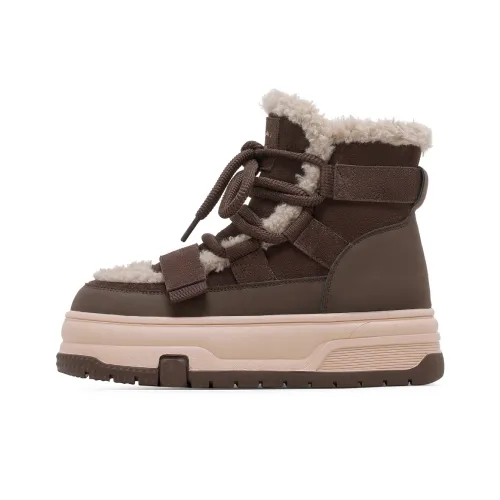 C°BANNER Cushioning Short Snow Boots Women's Coffee