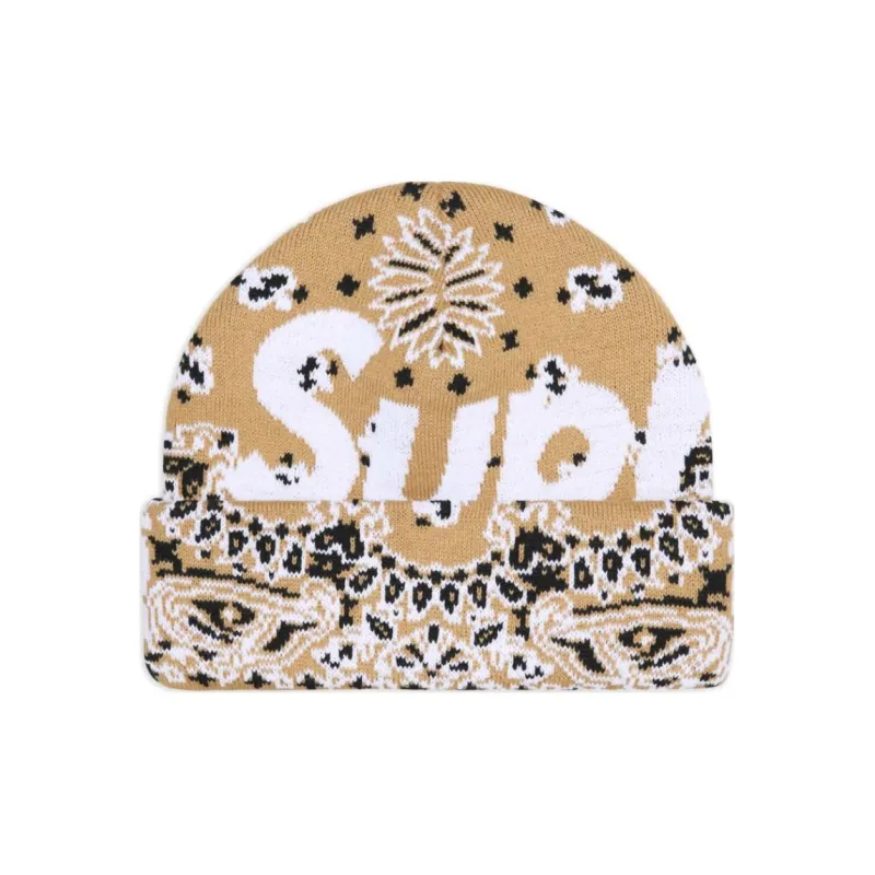 Supreme Bandana Big Logo Beanie-0