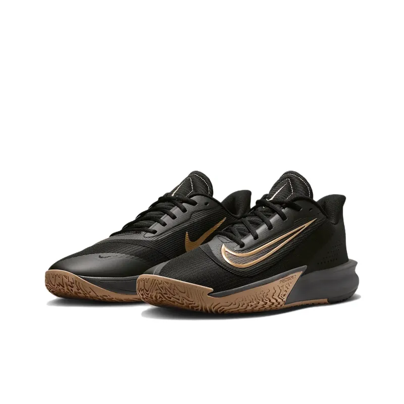 Nike Precision 7 Black Parachute Beige Iron Grey Metallic Gold-2