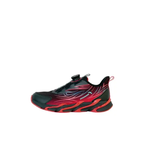 Antakids Chiyan Kids' Running Shoes Black/Hot Red/Signal Blue Teenagers