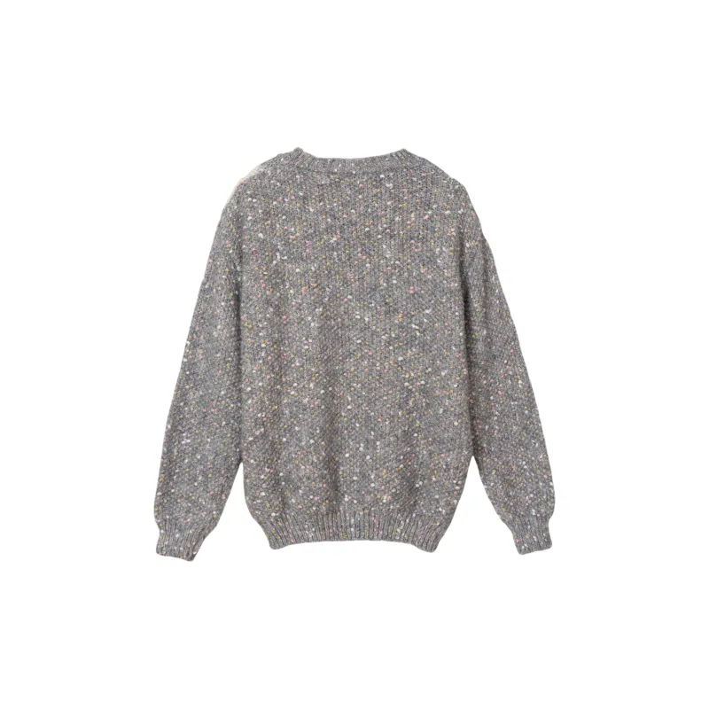 FAWENXIANGZI Sweater Women's Gray-1