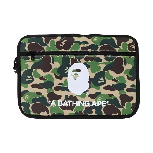A BATHING APE Polyester Clutch Regular Unisex Blue/Green/Pink