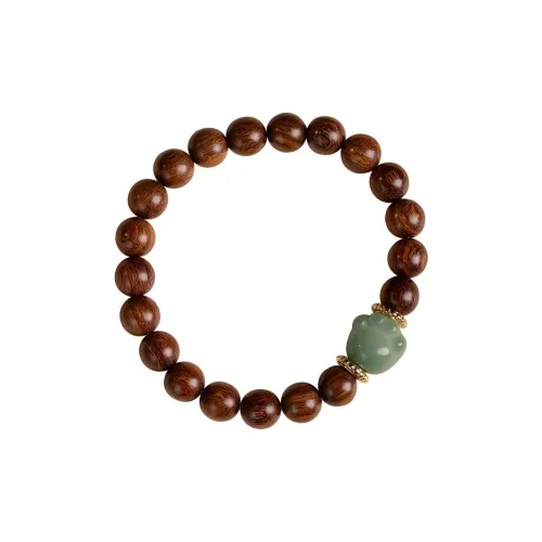 SHUZHUO Golden Sandalwood Bracelets Unisex