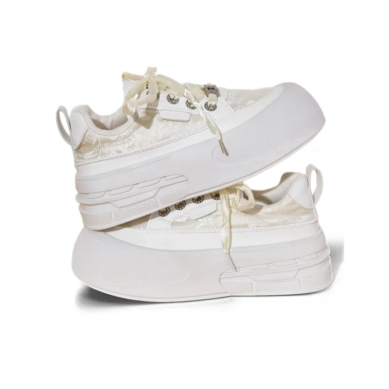 Little Red Man Low Top Skateboard Shoes Women's-11